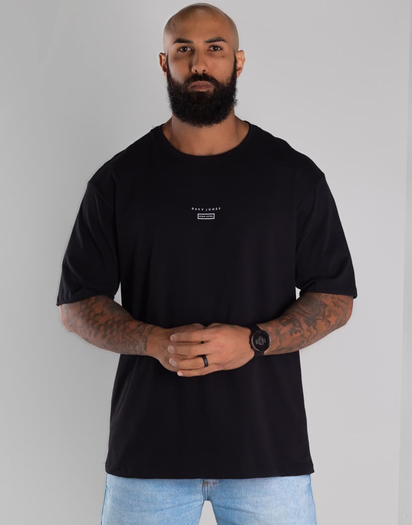 Camiseta oversized masculina treino